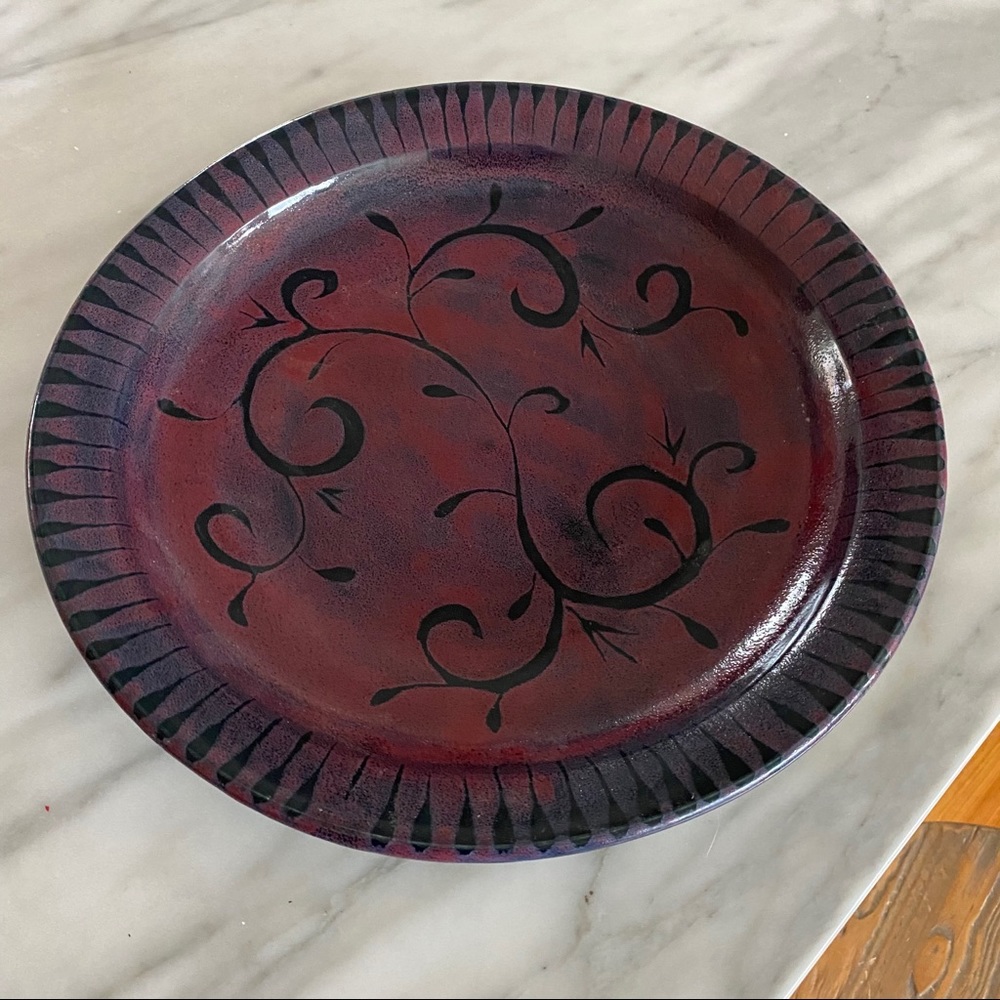 Artisan decorative serving plate - Picture 8 of 8
